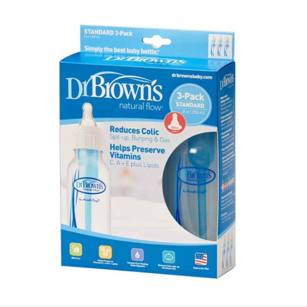 Dr. Brown's Natural Flow Bottles - 8 oz - 3 ct